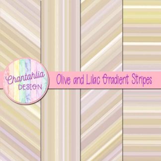 Free olive and lilac gradient stripes digital papers