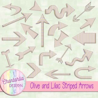 Free olive and lilac striped arrows