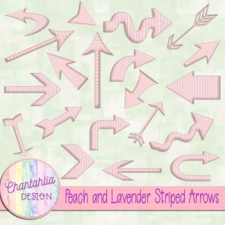 Free peach and lavender striped arrows