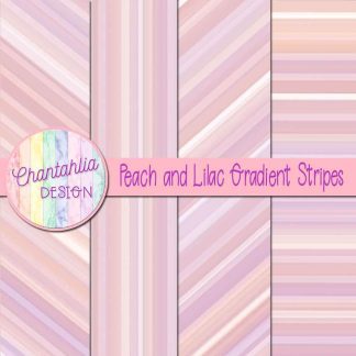 Free peach and lilac gradient stripes digital papers