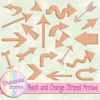 Free peach and orange striped arrows