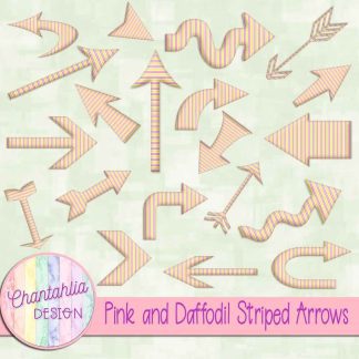 Free pink and daffodil striped arrows