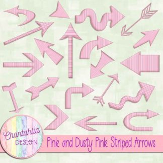 Free pink and dusty pink striped arrows