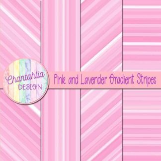 Free pink and lavender gradient stripes digital papers