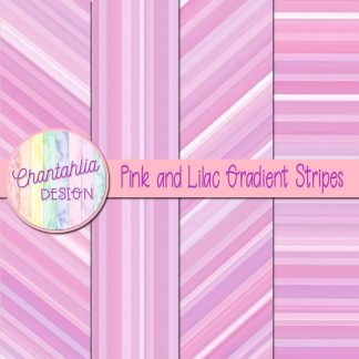 Free pink and lilac gradient stripes digital papers