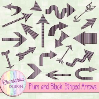 Free plum and black striped arrows