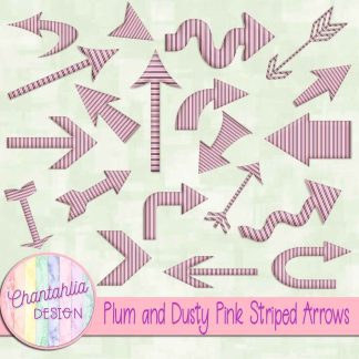 Free plum and dusty pink striped arrows