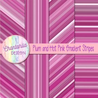 Free plum and hot pink gradient stripes digital papers