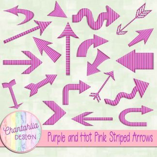 Free purple and hot pink striped arrows