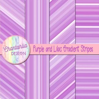 Free purple and lilac gradient stripes digital papers