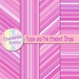 Free purple and pink gradient stripes digital papers