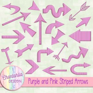 Free purple and pink striped arrows