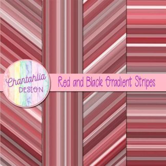 Free red and black gradient stripes digital papers