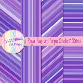 Free royal blue and purple gradient stripes digital papers