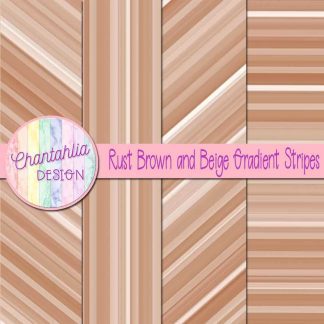 Free rust brown and beige gradient stripes digital papers