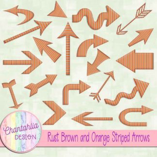 Free rust brown and orange striped arrows