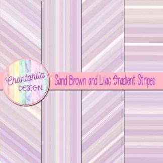 Free sand brown and lilac gradient stripes digital papers