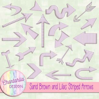 Free sand brown and lilac striped arrows