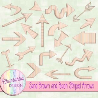 Free sand brown and peach striped arrows