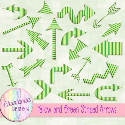 Yellow and Green Striped Arrows
