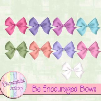 Free bows in a Be Encouraged theme