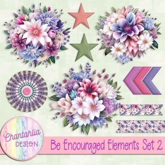 Free design elements in a Be Encouraged theme