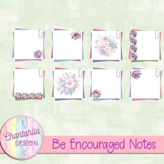 Free notes in a Be Encouraged theme