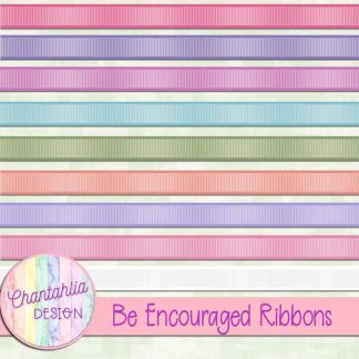 Free ribbons in a Be Encouraged theme