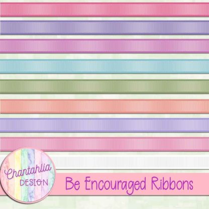 Free ribbons in a Be Encouraged theme