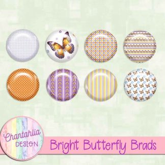 Free brads in a Bright Butterfly theme