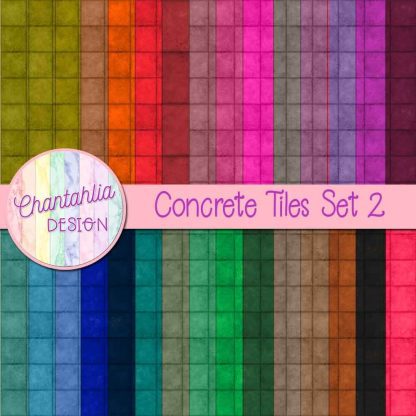 Free digital papers featuring a concrete tiles texture