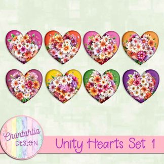 Free hearts in a Unity theme