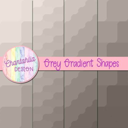 Free grey gradient shapes digital papers