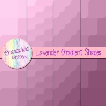 Free lavender gradient shapes digital papers