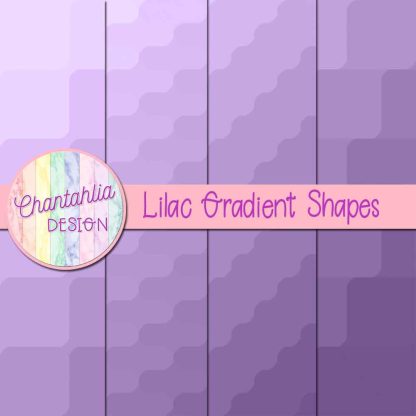 Free lilac gradient shapes digital papers