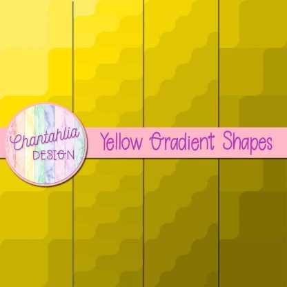 Free yellow gradient shapes digital papers