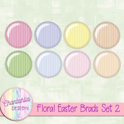 Free brads in a Floral Easter theme