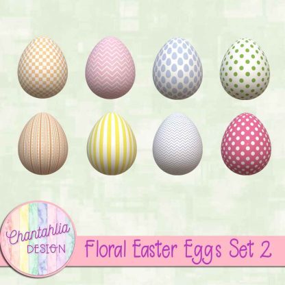 Free Easter eggs in a Floral Easter theme