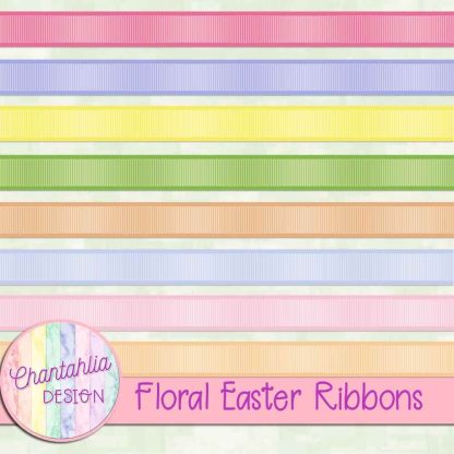 Free ribbons in a Floral Easter theme.