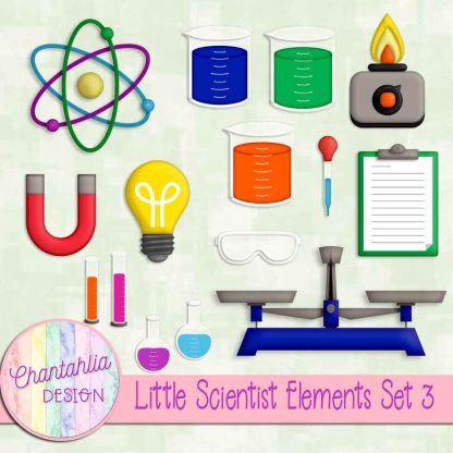 Free design elements in a Little Scientist theme