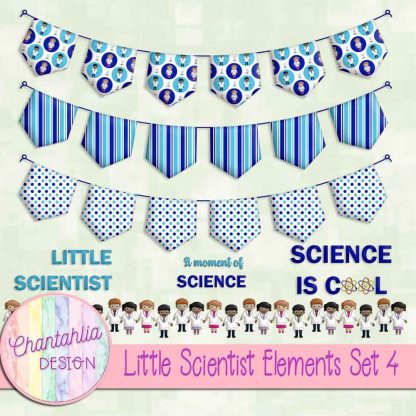 Free design elements in a Little Scientist theme