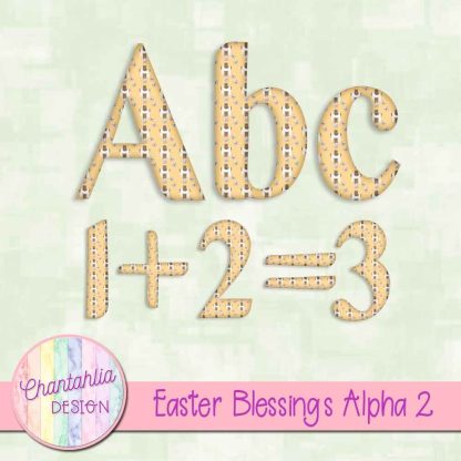 Free alpha in an Easter blessings theme