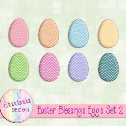 Free Easter eggs in an Easter blessings theme