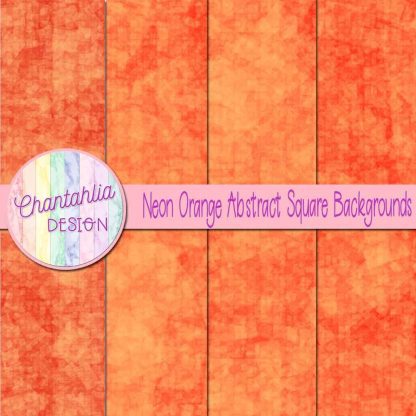 Free neon orange abstract square backgrounds
