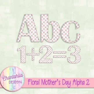 Free alpha in a Floral Mother's Day theme