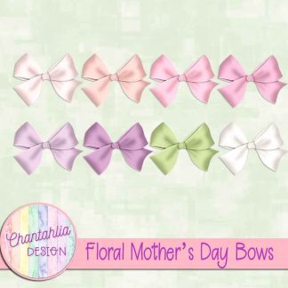 Free bows in a Floral Mother's Day theme