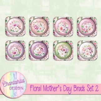 Free brads in a Floral Mother's Day theme