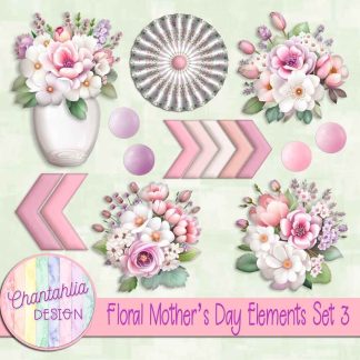 Free design elements in a Floral Mother's Day theme