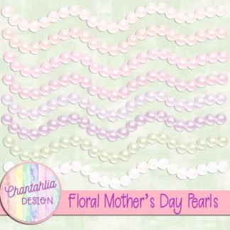 Free pearls in a Floral Mother's Day theme