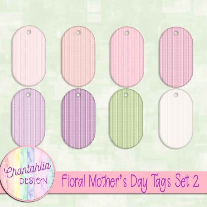 Free tags in a Floral Mother's Day theme